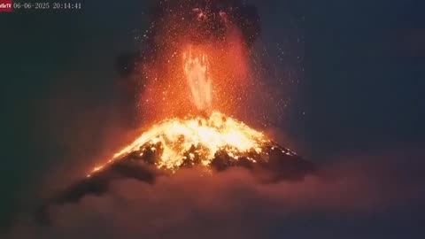 Its raining fire in Guatemala as Mt Fuego erupts