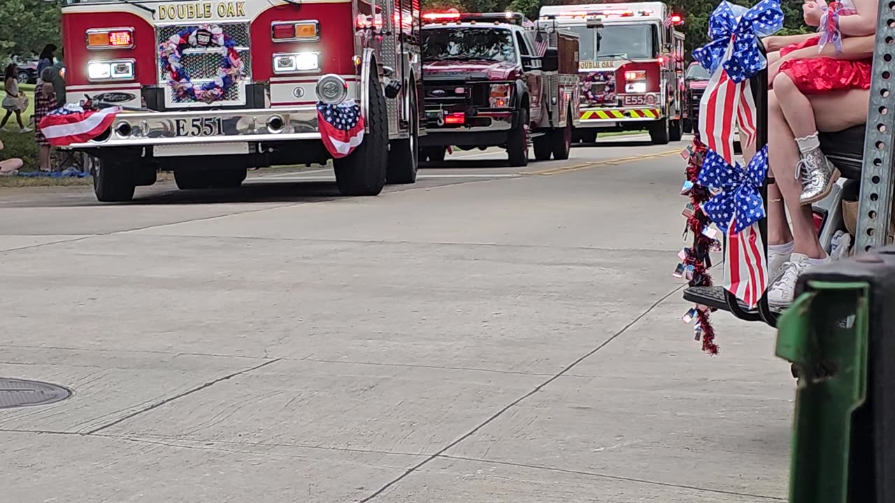 4th of July parade in Double Oak, Texas