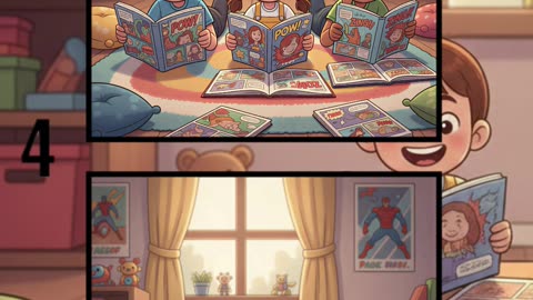 Kids Enjoy Reading Comics 📖😄