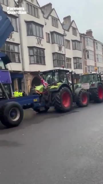 Meanwhile in Oxford, UK: Farmers are once again gathering to protest