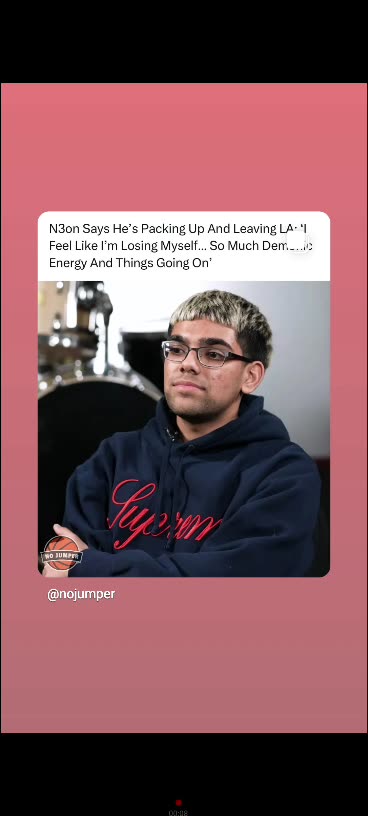 Neon leaving California over demonic energy 😈 10/3125