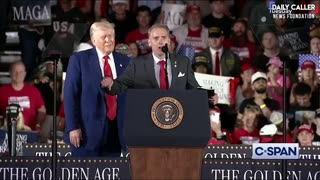Trump ROASTS and KICKS OUT Protester at First 100 Days Rally