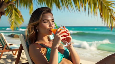 Beautiful girls. Sex on the beach.