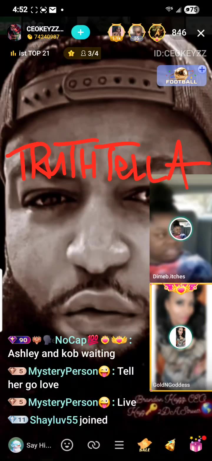 BRANDON KEYZZ 1 ON 1 WITH KOB SISTER 3RD SHIFT 8/13/25 PT. 1