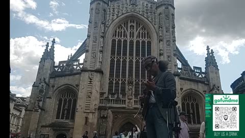 Jazz Nano Street Edition: Busking in Bath, England: 2025 Tour in UK