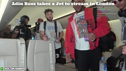 Adin Ross on his way to London