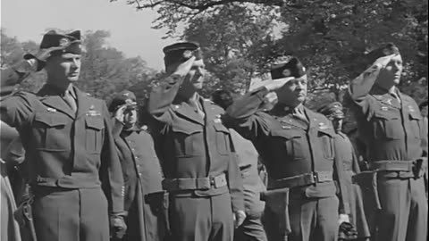 CHAPLAIN TAKES OVER... - CHAPLAIN TAKES OVER, DEGGENDORF, GERMANY ; BURIAL OF DEAD, L - 111-adc-4377