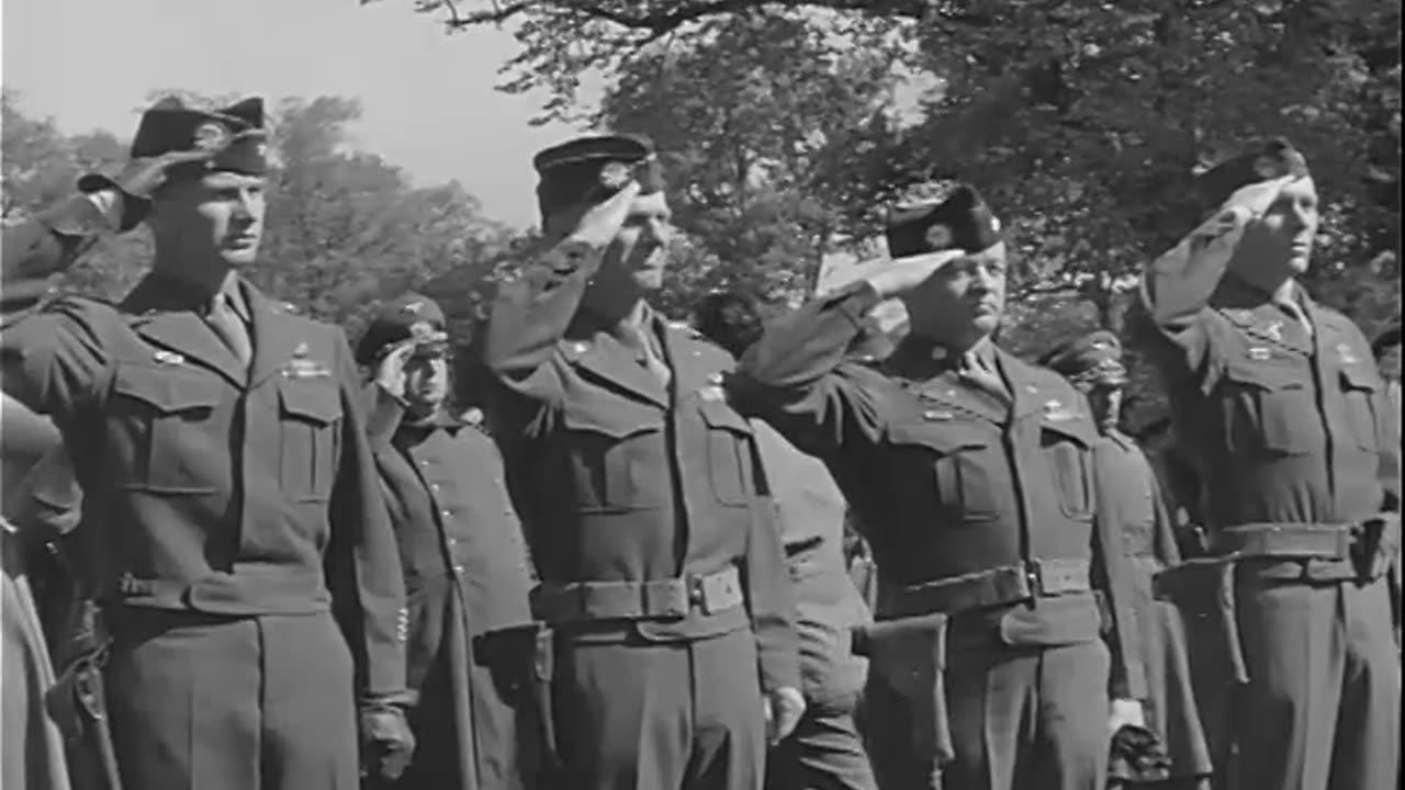CHAPLAIN TAKES OVER... - CHAPLAIN TAKES OVER, DEGGENDORF, GERMANY ; BURIAL OF DEAD, L - 111-adc-4377