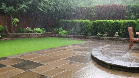 Cooling Down With Some Rain. Relaxing sounds. Drift into your own happiness.
