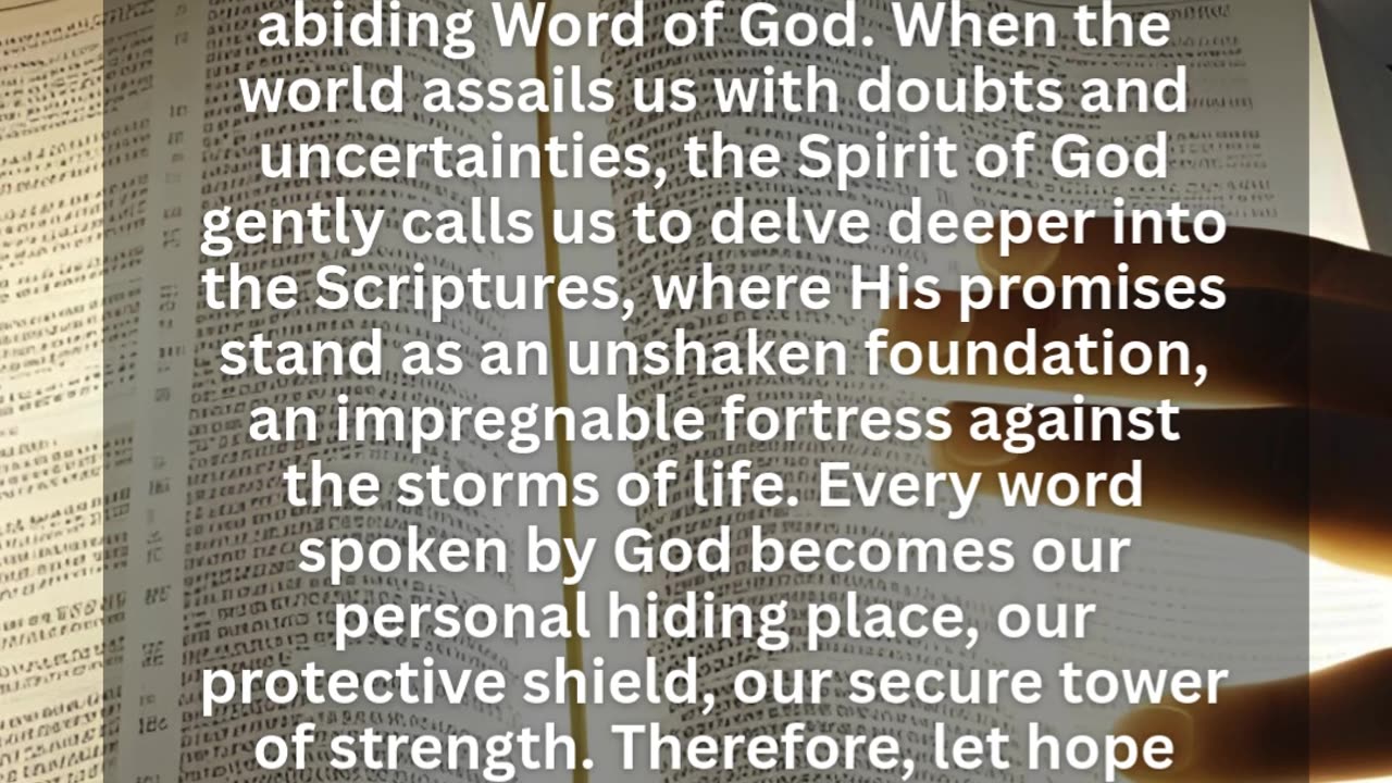 Hope in His Word
