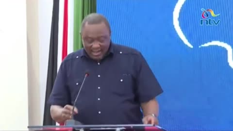 A politician in Kenya talking to his people about Trump