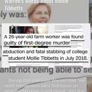 Fact Check: Viral Quote Does NOT Accurately Represent Elizabeth Warren's Words About Mollie Tibbetts