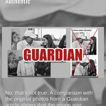 Fact Check: Photo Of Trump Kissing Elite Model Look Participant Is NOT Authentic