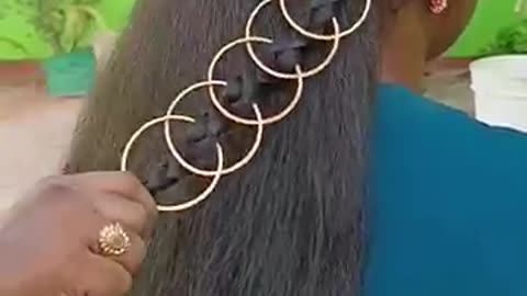 Incredible: Trend of bangle hack #shorts #hairstyle #hair #hacks #viral #trendin