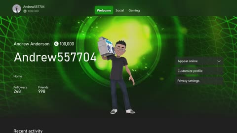 Andrew Anderson Reached A 100,000 Gamerscore!!!