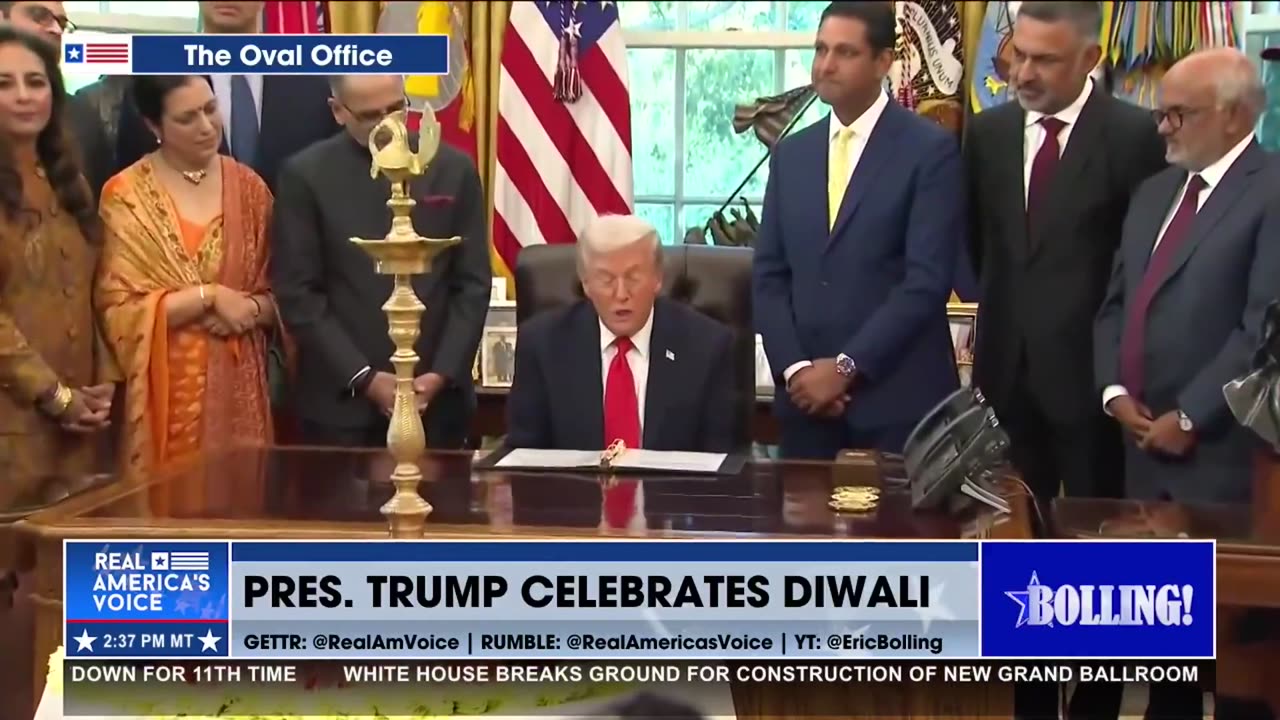 PRESIDENT TRUMP CELEBRATES DIWALI