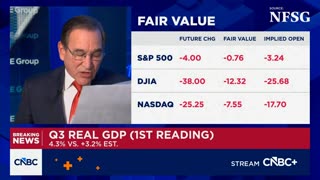 Rick Santelli Seems Stunned When Announcing Higher-Than-Expected GDP Growth