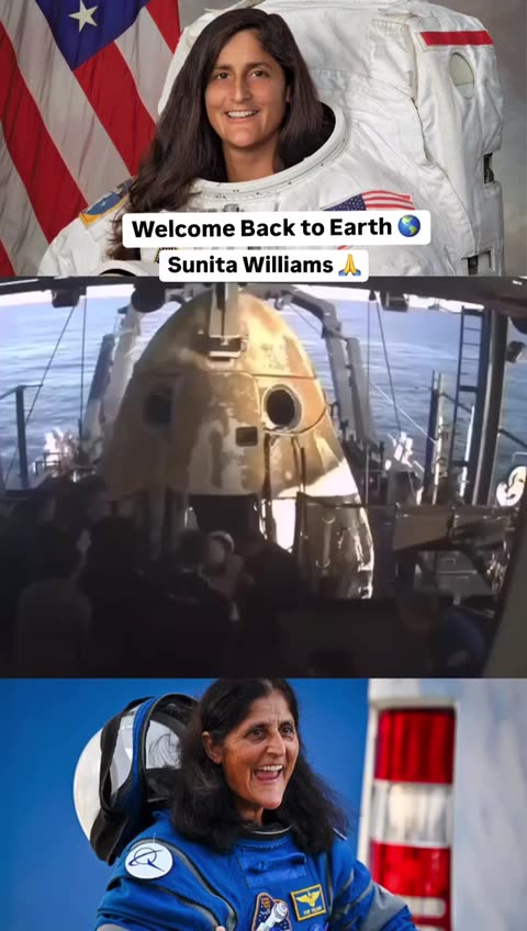 Sunita Williams Lands Back on the Earth 🌍 🙏