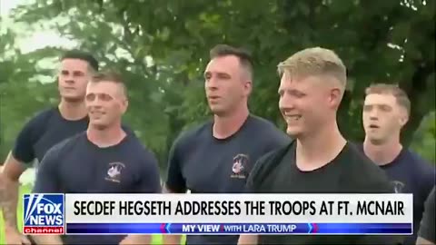 Lara Trump just joined Pete Hegseth to complete one of his gruelling workouts with troops at Fort McNair