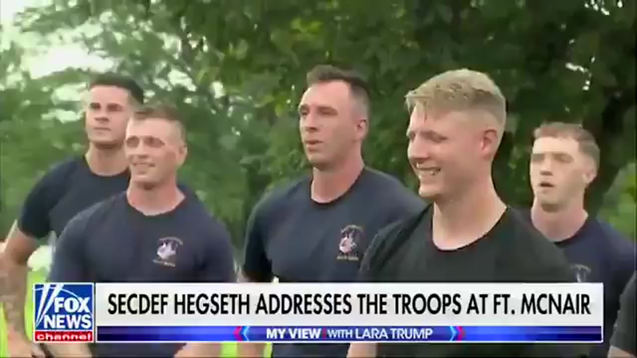 Lara Trump just joined Pete Hegseth to complete one of his gruelling workouts with troops at Fort McNair
