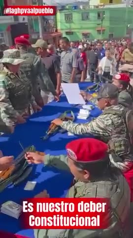 Venezuela is distributing rifles to its people in preparation for an American invasion