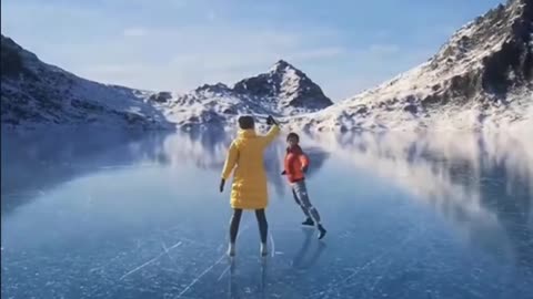 Never go skating on a frozen lake