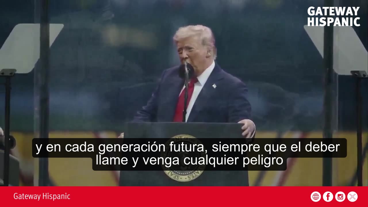 President Trump Pays Tribute to the United States Army.