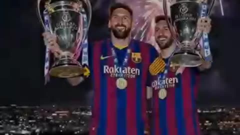Messi stolen Ronaldo's UCL Trophy | Messi | Ronaldo |