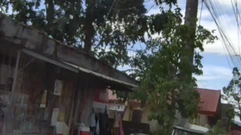 Noon Time Walk on Mabini Street in Pila, Laguna, Philippines