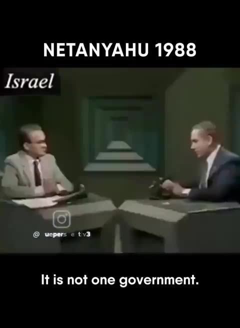 Netanyahu says in a 1988 interview