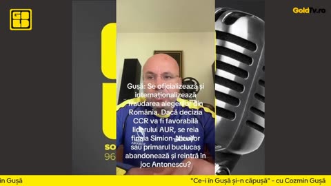 Gușă: Se oficializează și internaționalizează fraudarea alegerilor din România.