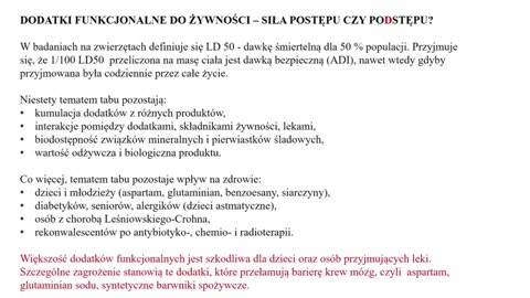 Prof. Cichosz w Sejmie obala mity o tłuszczach i ujawnia chemię w żywności