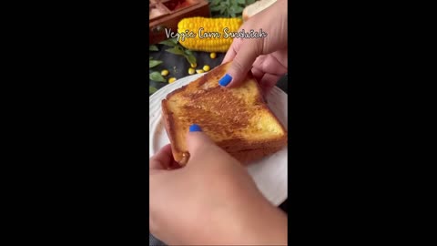 recipe of veggies corn sandwich 🥪# Cooking recipes
