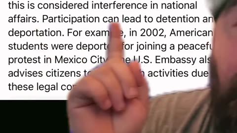 Foreigners Can't Protest