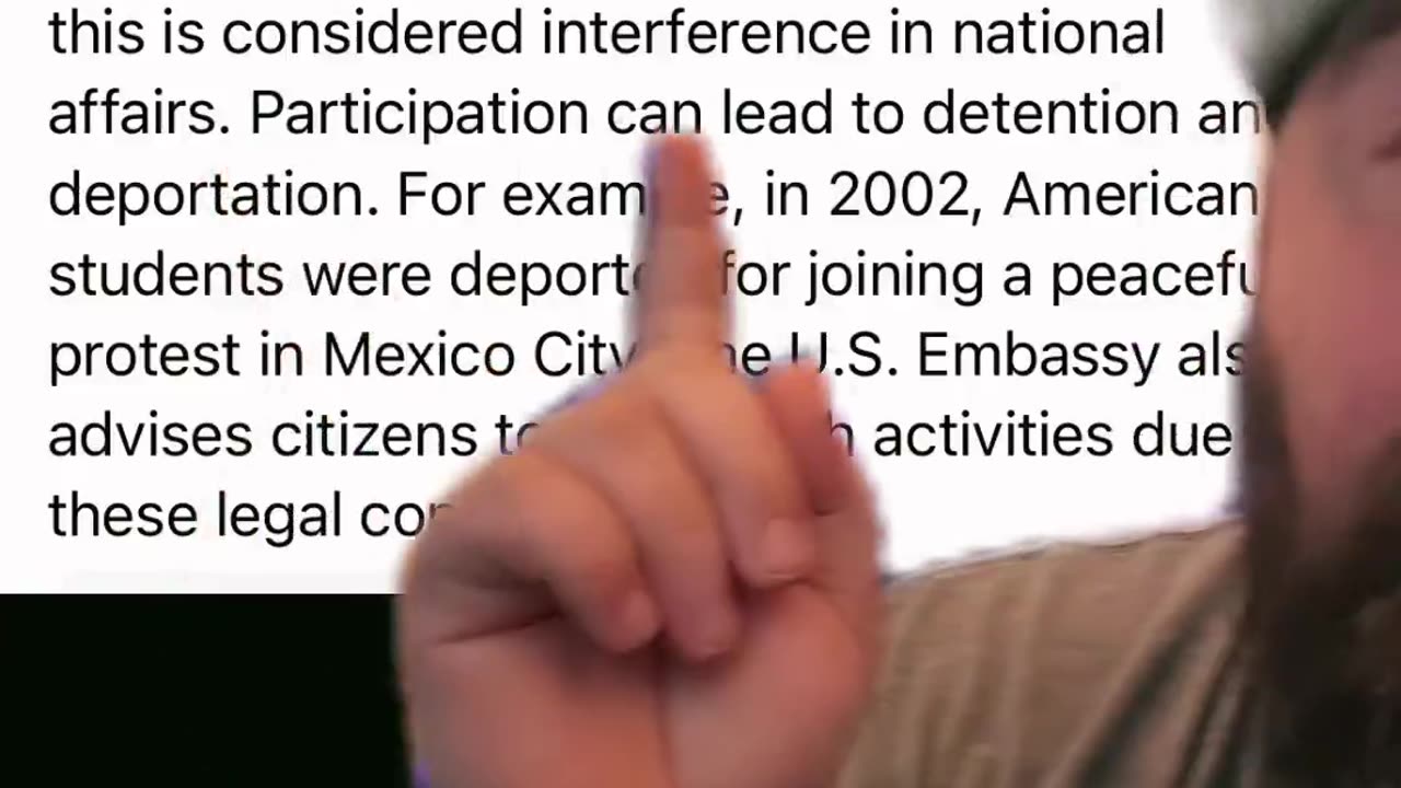 Foreigners Can't Protest