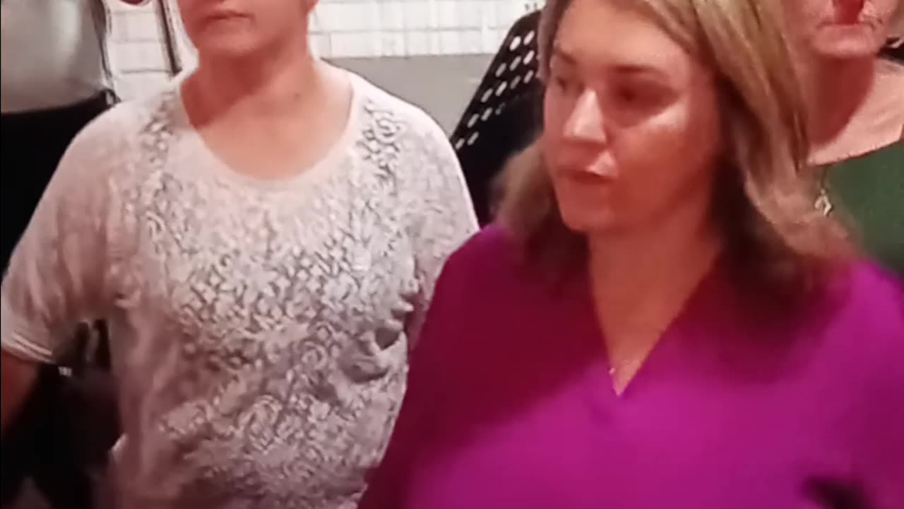 Purple top massive knockers jiggle