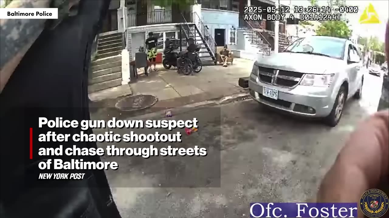 Police gun down suspect after chaotic shootout and chase through streets of Baltimore