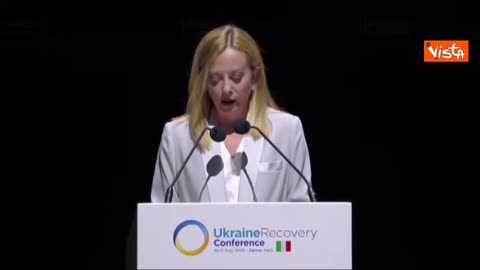 Il discorso di Giorgia Meloni alla Conferenza per la Ricostruzione dell'Ucraina svolta a Roma il 10-11 luglio 2025-INTEGRALE All'evento hanno partecipano 3.500 persone,tra leader politici,esponenti del 3 settore e rappresentanti di 2000 aziende