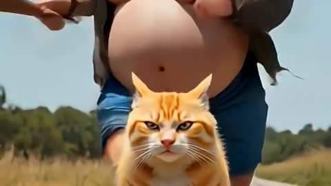 Ai Orange Cat Video Funny🤣