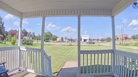 Tires Flies Off Highway and Hits House