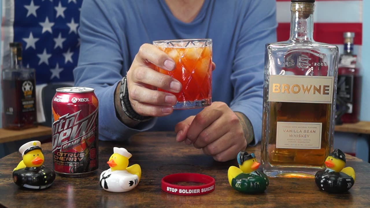 Ronnie Foster - Browne Vanilla Bean Whiskey & Mtn Dew Game Fuel Cherry Citrus Soda