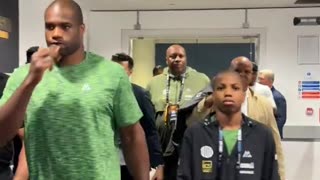 Daniel Dubois has arrived at Wembley Stadium