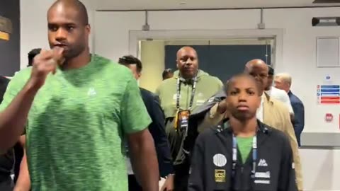 Daniel Dubois has arrived at Wembley Stadium
