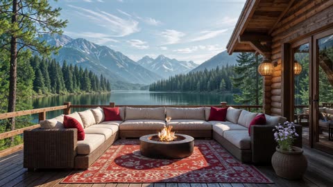 ☕🎷Smooth Jazz Haven by the Lake | Scenic Mountain Ambiance
