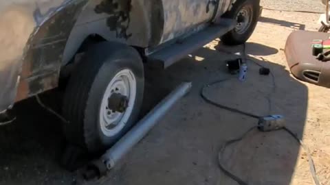 080525 47 GMC Panel truck SANDING DAY PART 2