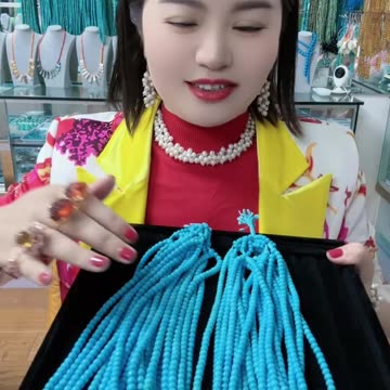 20250720-1 Natural Original Sterling Treatment Sleeping Beauty Turquoise Bead Strand