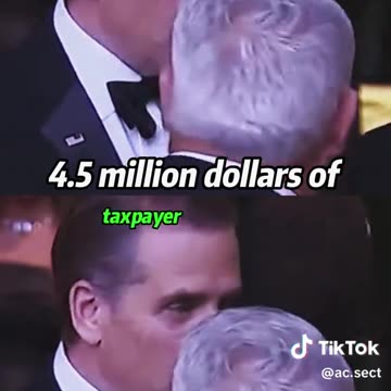 And We Were Paying for this for His Son Hunter