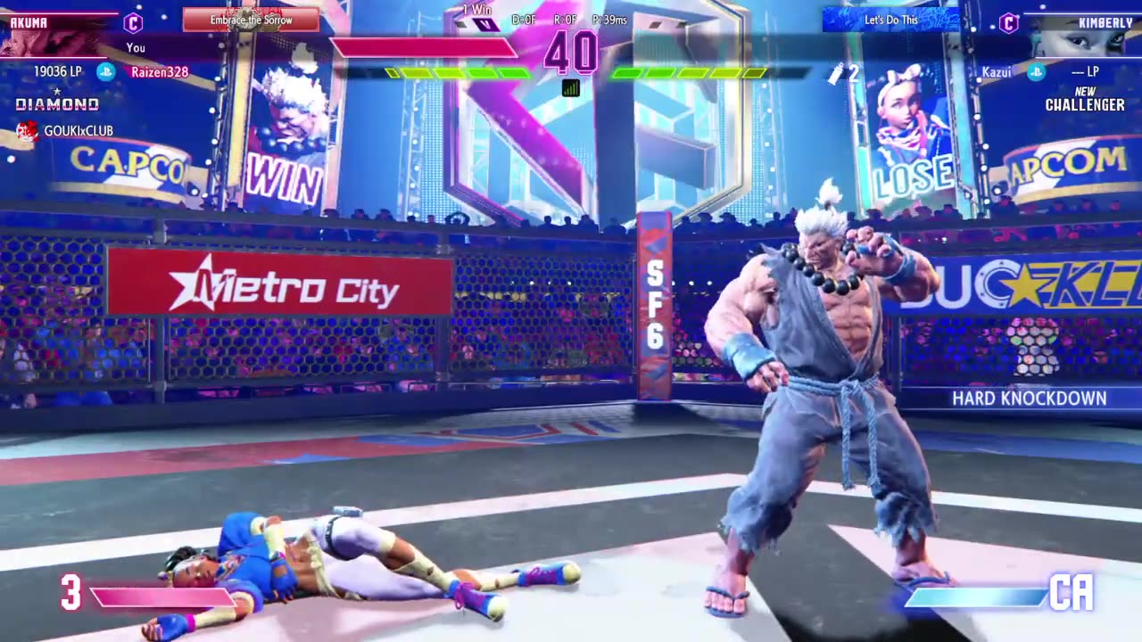 Akuma vs Kimberly
