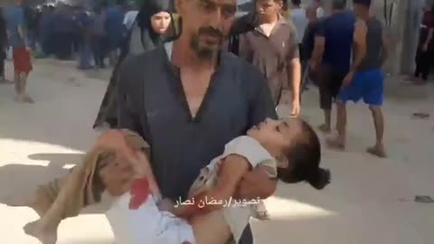 Israel bombed a water distribution point near Nuseirat Camp this morning