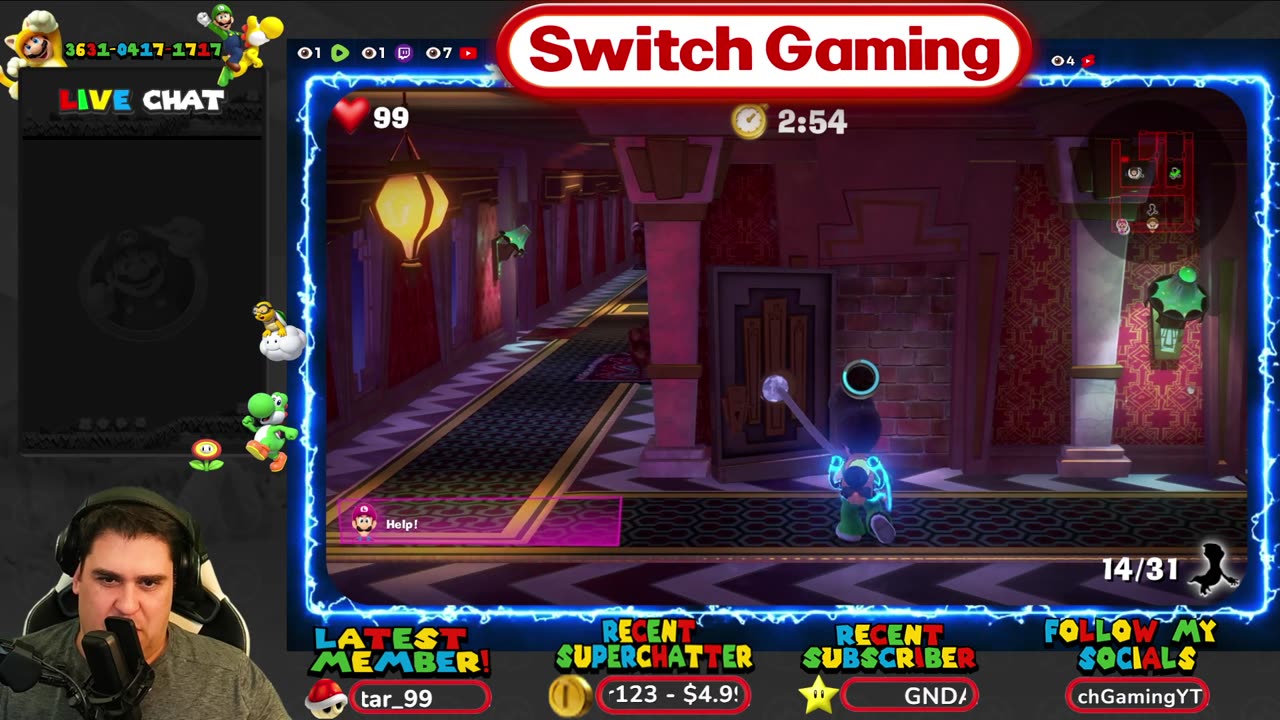 Luigi’s Mansion 3: STREAM ENDS If I DIE! 😳 (Scarescraper Challenge)